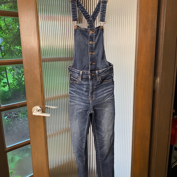 American Eagle denim overalls - Picture 1 of 3